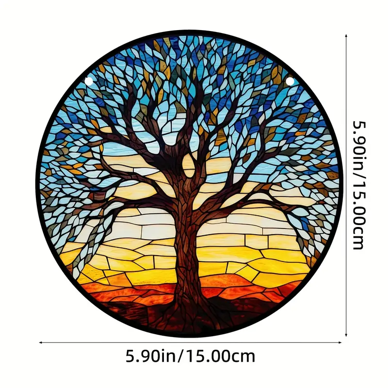 Tree of Life Stained Suncatcher