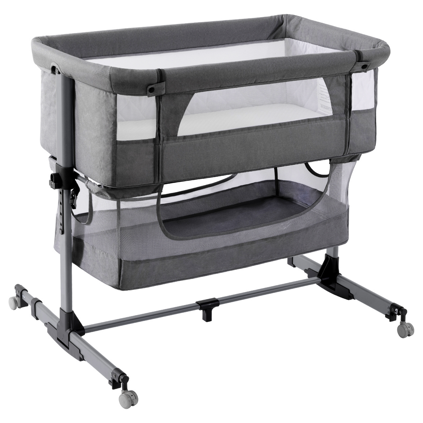SOOPURKIDS Baby Bassinet Bedside Sleeper,Easy to Assemble Bassinets for Baby/Infants
