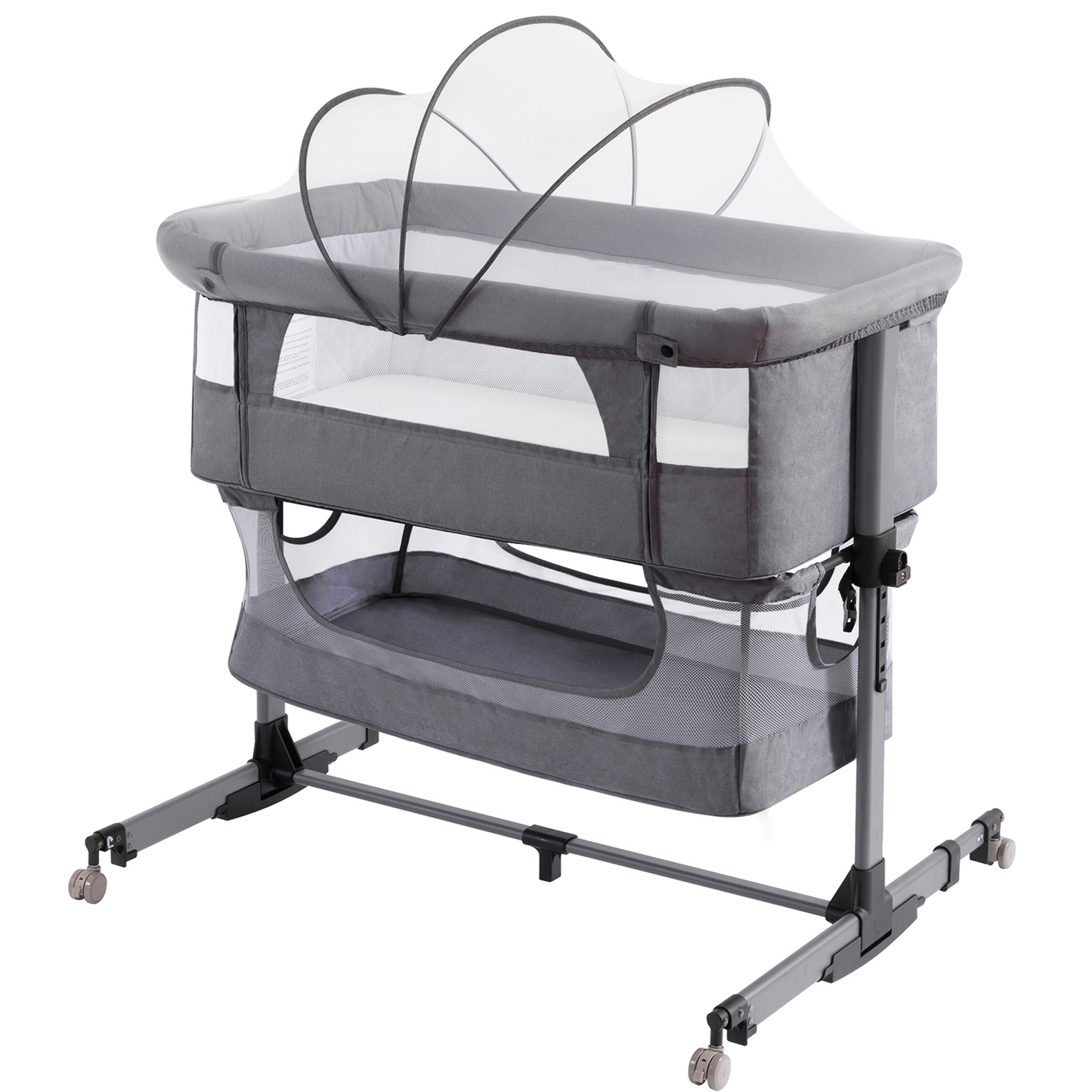 SOOPURKIDS Baby Bassinet Bedside Sleeper,Easy to Assemble Bassinets for Baby/Infants