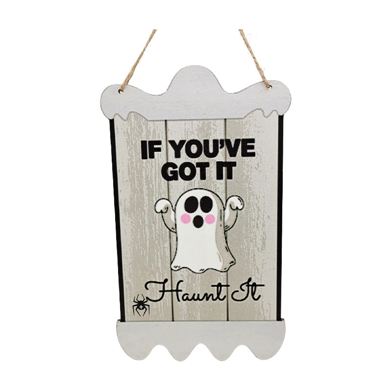 Wooden Halloween Party Door Sign