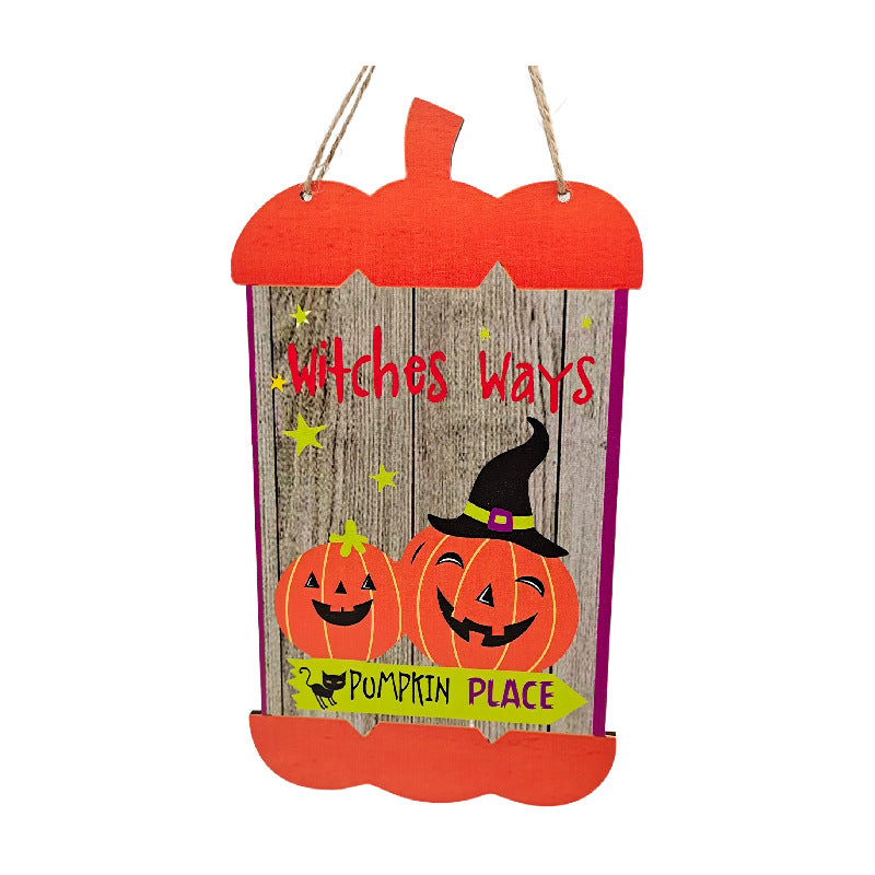 Wooden Halloween Party Door Sign