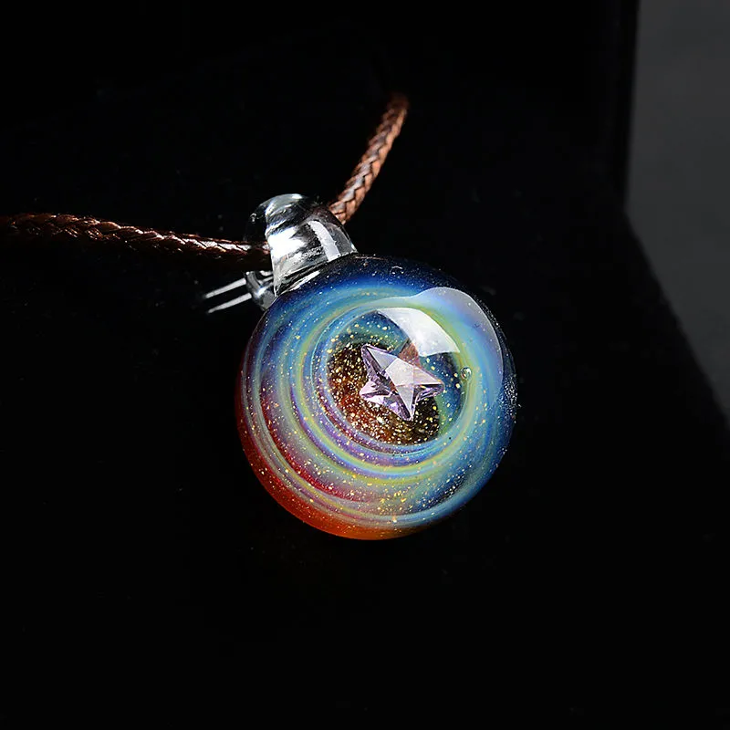 Cosmic Glass Ball Pendant