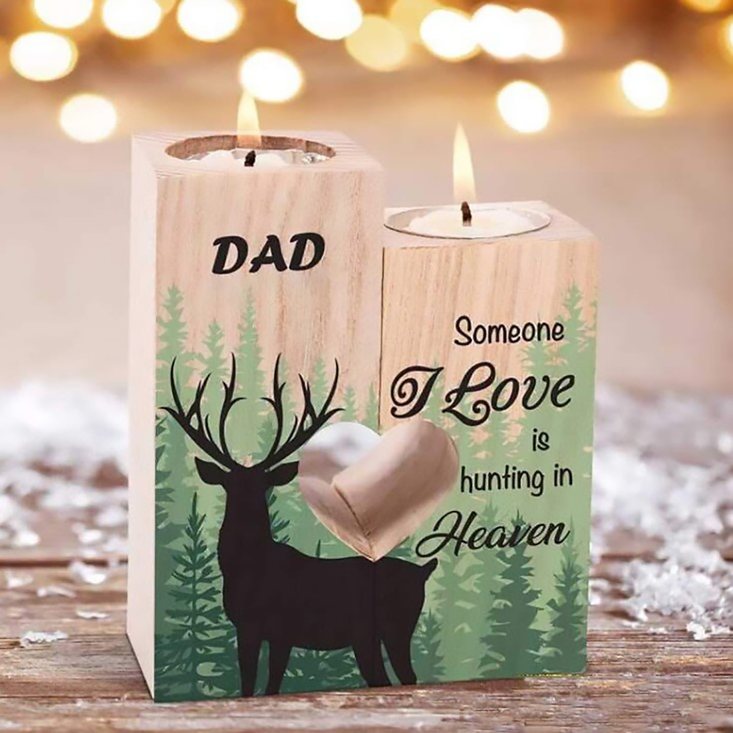 Handicraft Creative Wooden Candle Holder