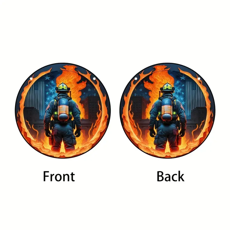 suncatcher with Fireman Pattern