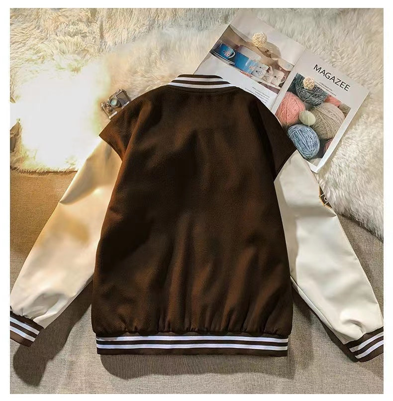 Street Letters Baseball Uniforms for Autumn and Winter