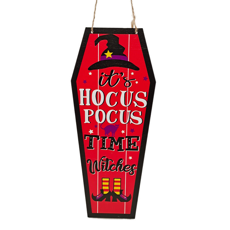 Wooden Halloween Party Door Sign