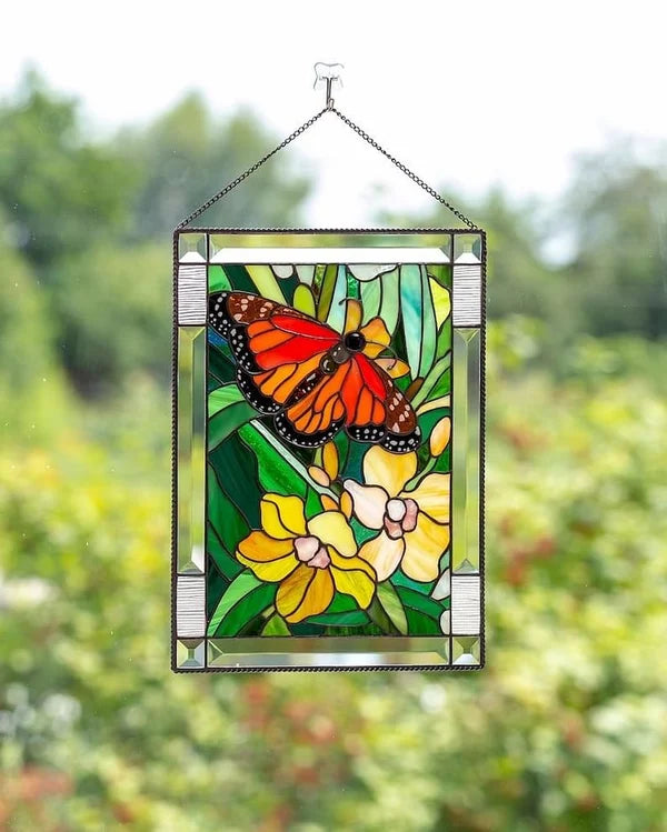 Cardinal Painted Acrylic Glass Panel