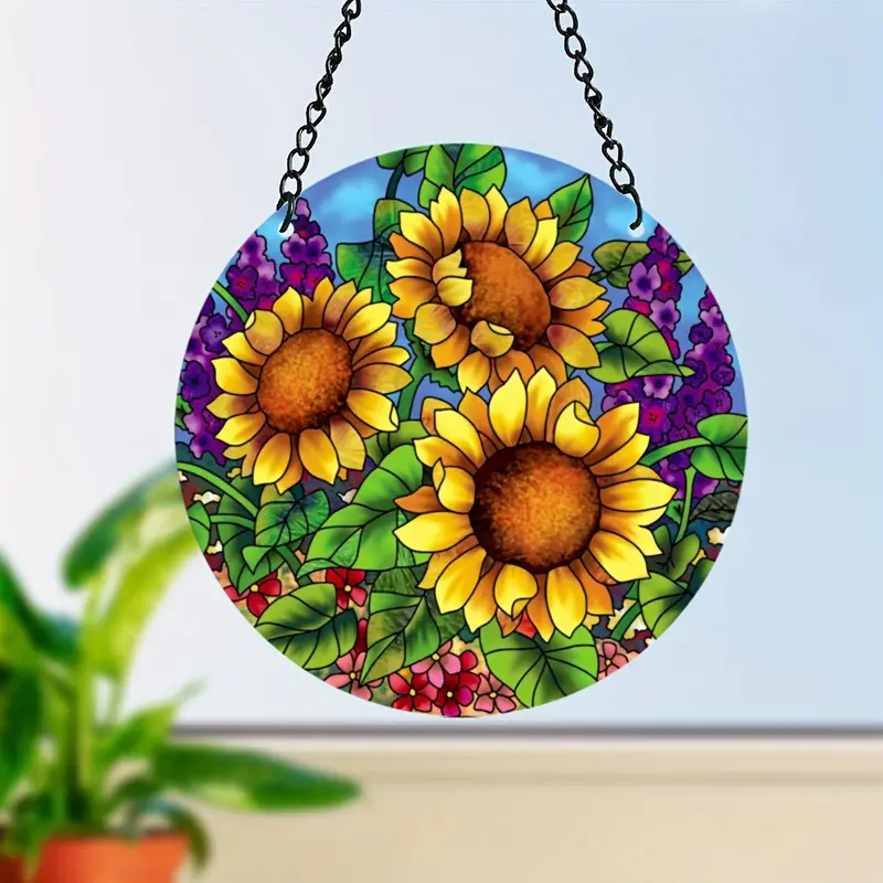 Elegant Sunflower Suncatcher