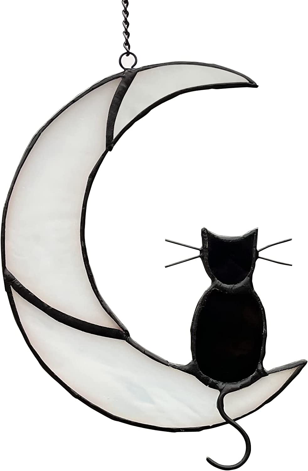 Halloween Ornament Decoration Cat Sit On The Moon