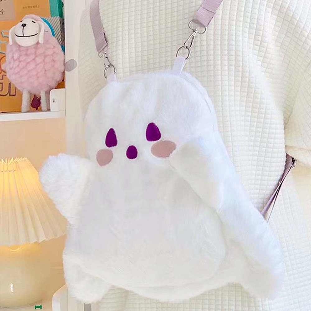 Halloween Cute Ghost Face Backpacks, Mini Crossbody Candy Bag