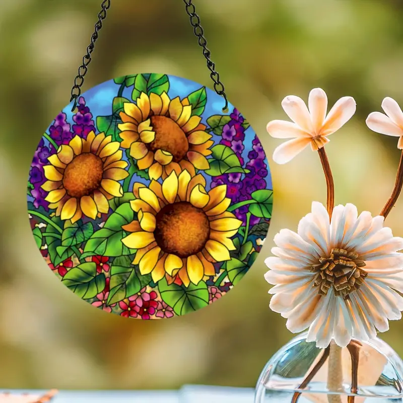 Elegant Sunflower Suncatcher