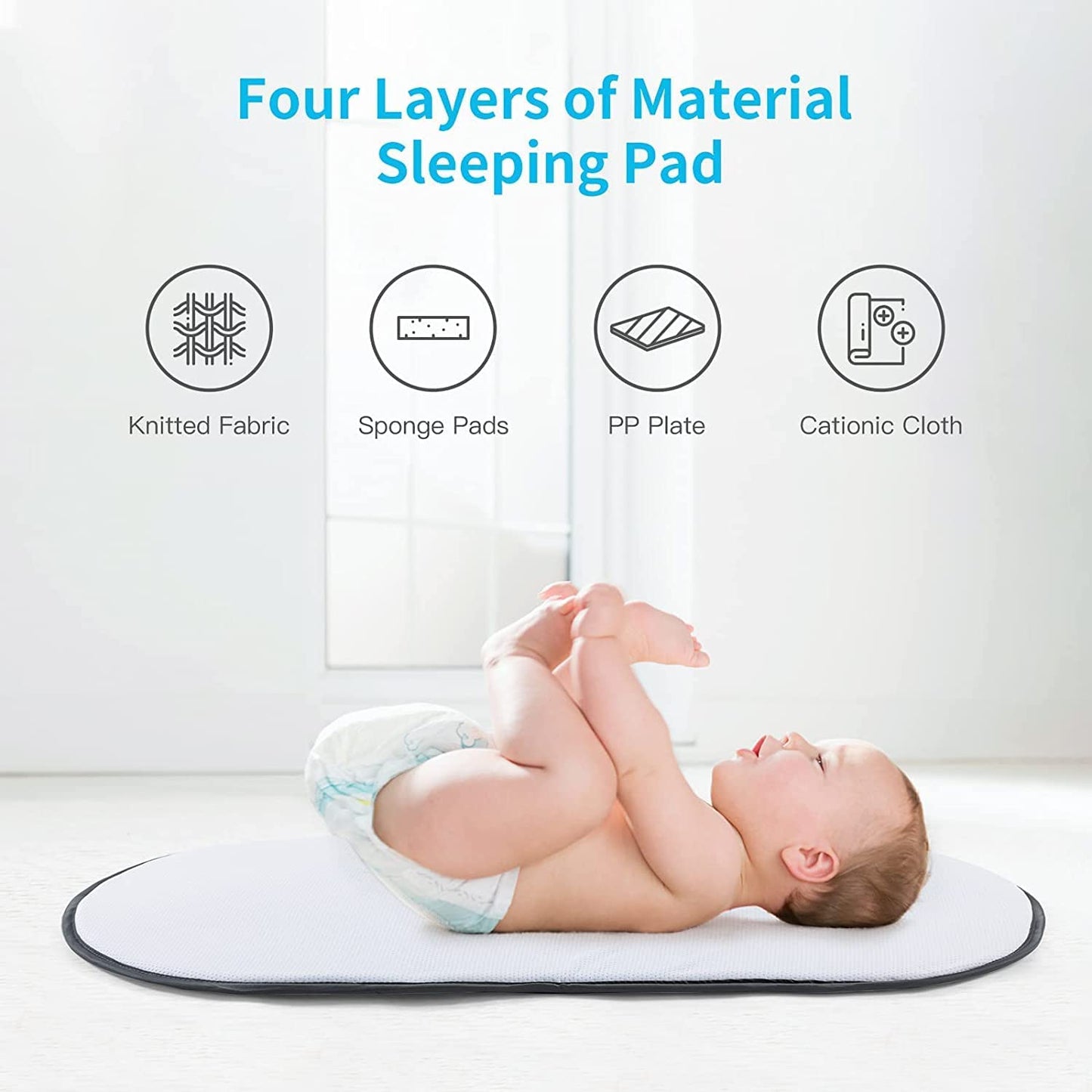 Folding Portable Bassinet,Baby Lounger Baby Crib Baby Bed with Mosquito Net