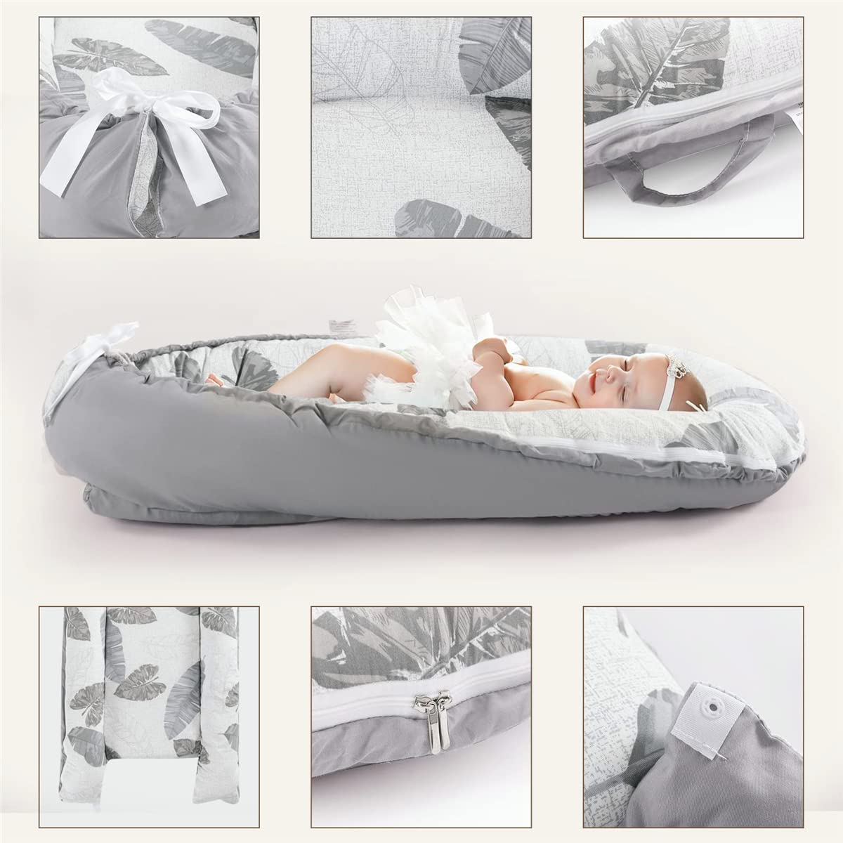 Baby Nest 100% Cotton Banana Leaf Print Newborn Breathable Sleep Cover