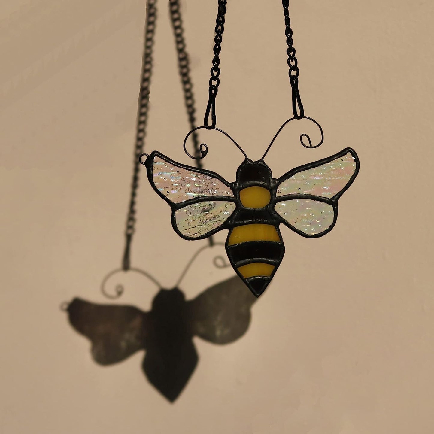 Stained Glass bee Window Hanging Sun Catchers