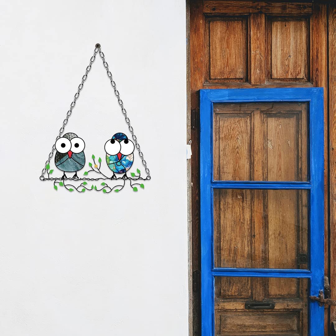 Multicolor Owls Window Hanging Suncatchers