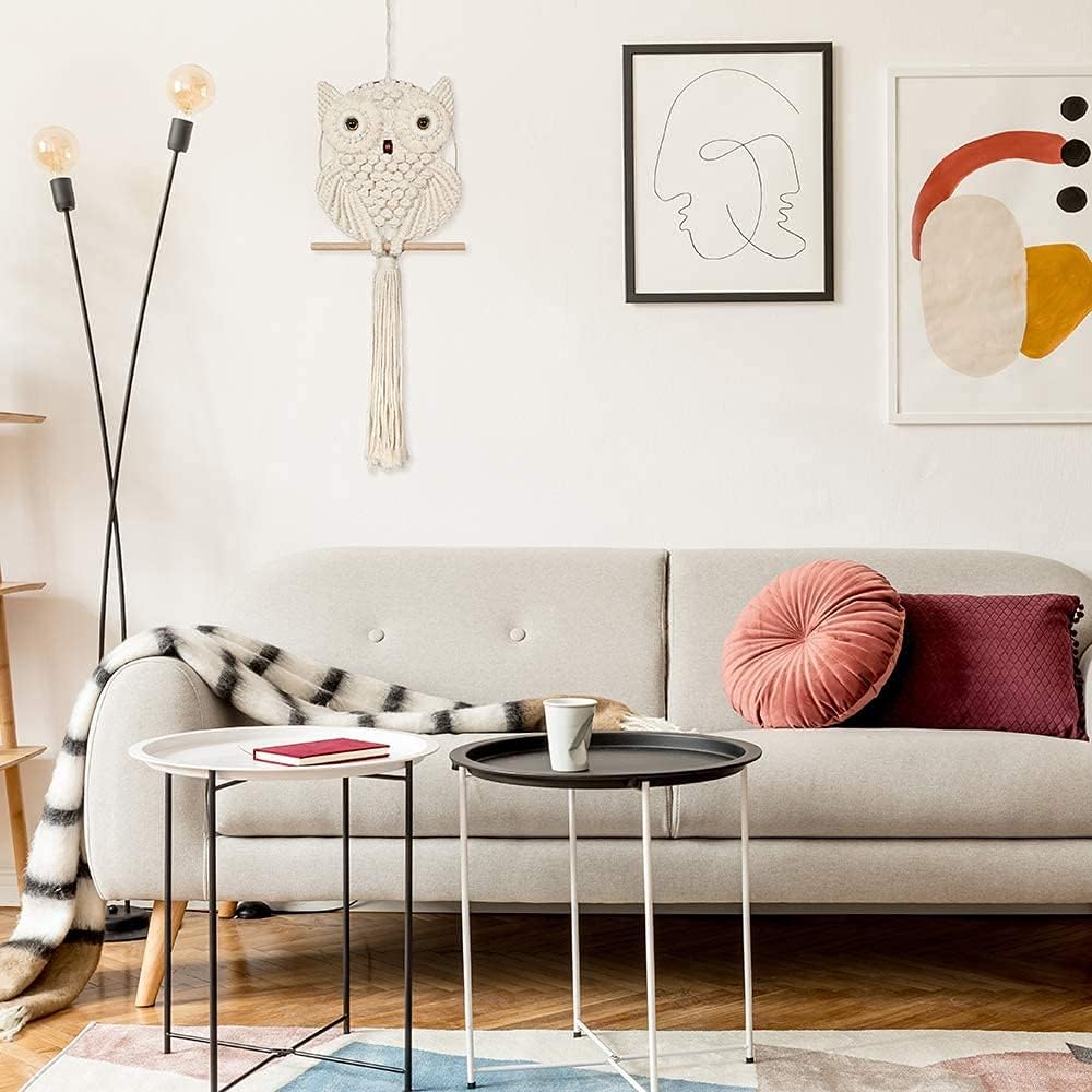 Owl Hand Woven Tapestry