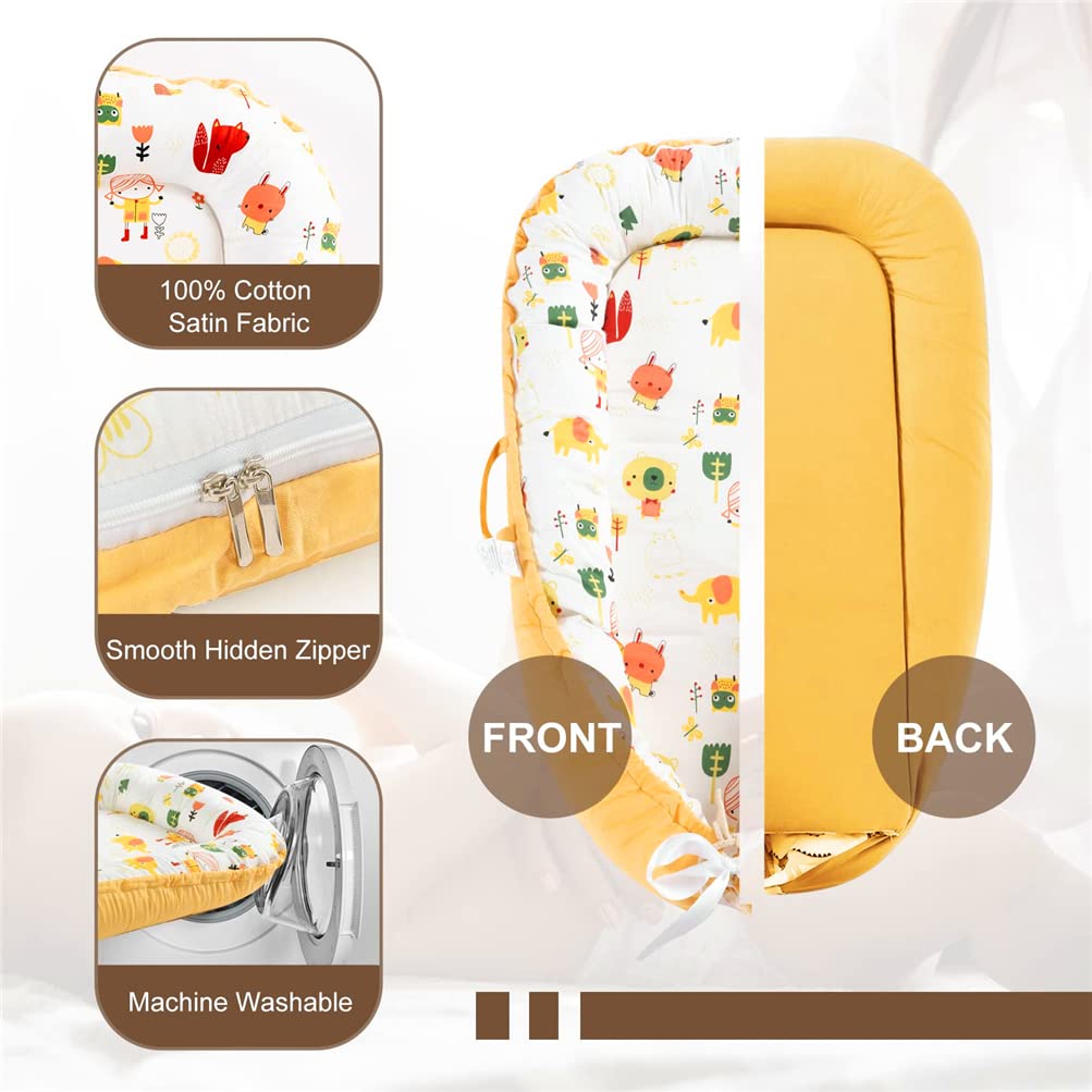 Baby Nest 100% Cotton Happy Time Print Newborn Breathable Sleep Cover