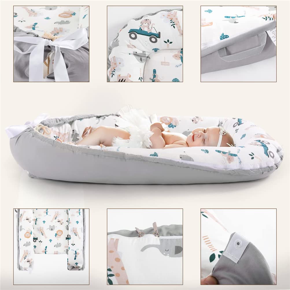 Baby Nest 100% Cotton Zoo Print Newborn Breathable Sleep Cover