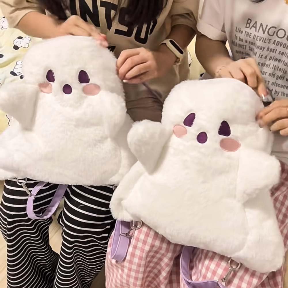 Halloween Cute Ghost Face Backpacks, Mini Crossbody Candy Bag
