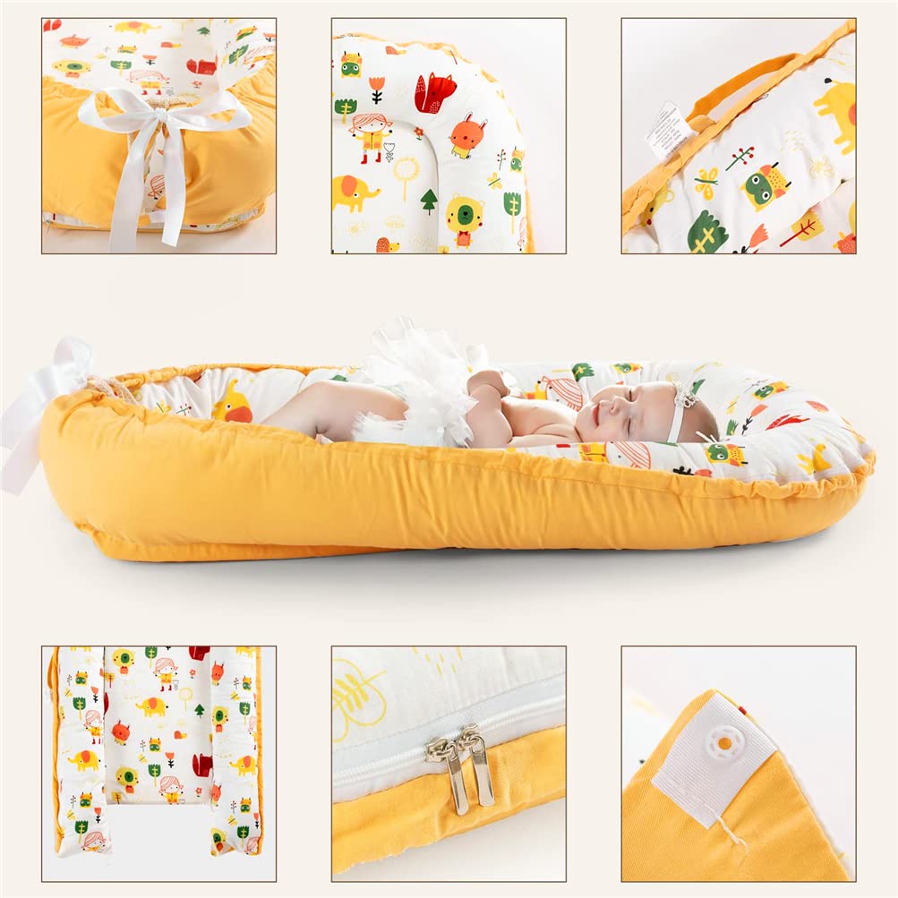 Baby Nest 100% Cotton Happy Time Print Newborn Breathable Sleep Cover