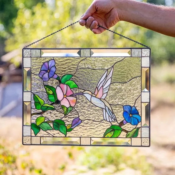Cardinal Painted Acrylic Glass Panel
