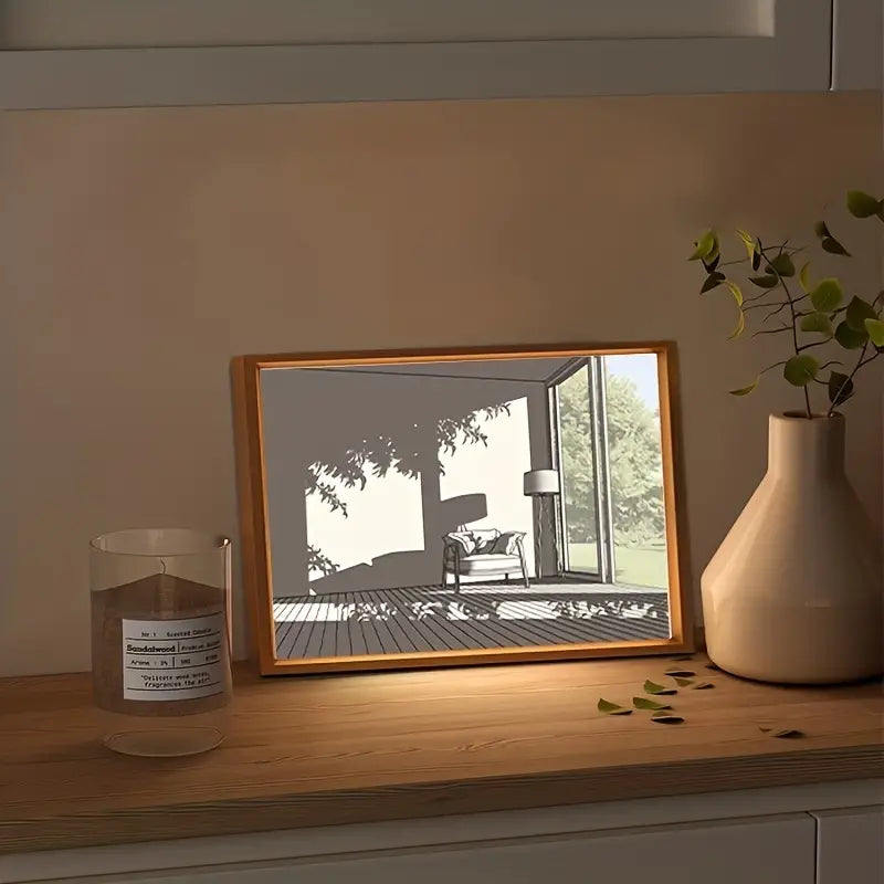 Creative Framed Lighting Painting Decoration