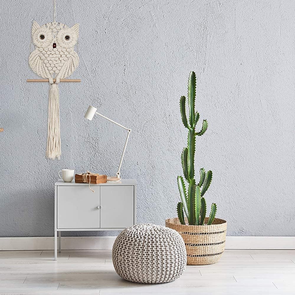 Owl Hand Woven Tapestry