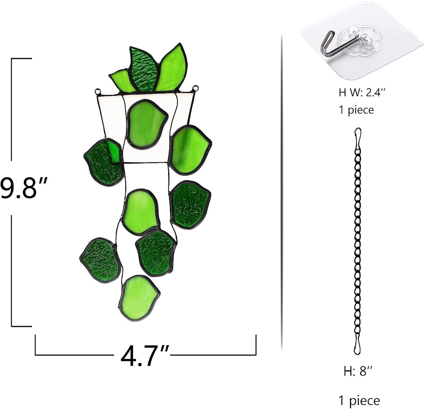 Plants Stained Glass Window Hangings