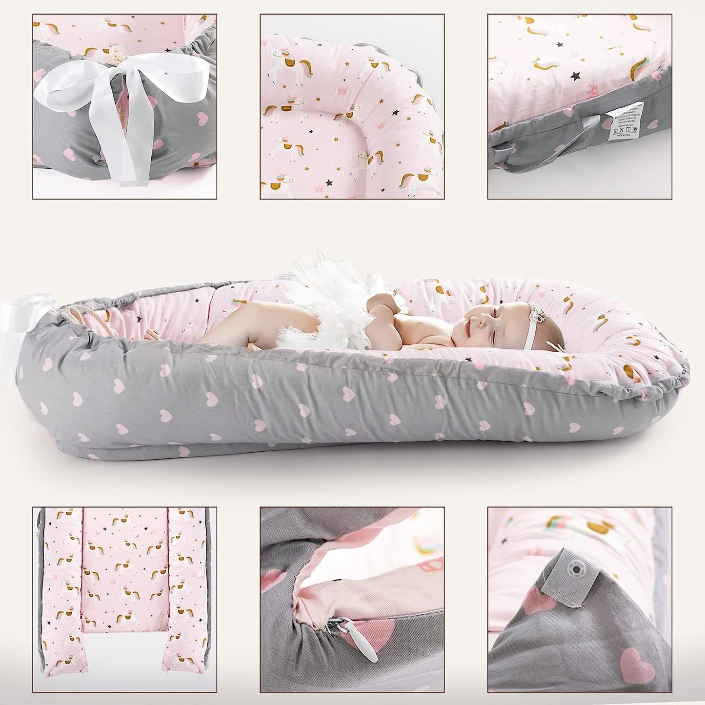 Baby Nest 100% Cotton Horse Print Newborn Breathable Sleep Cover