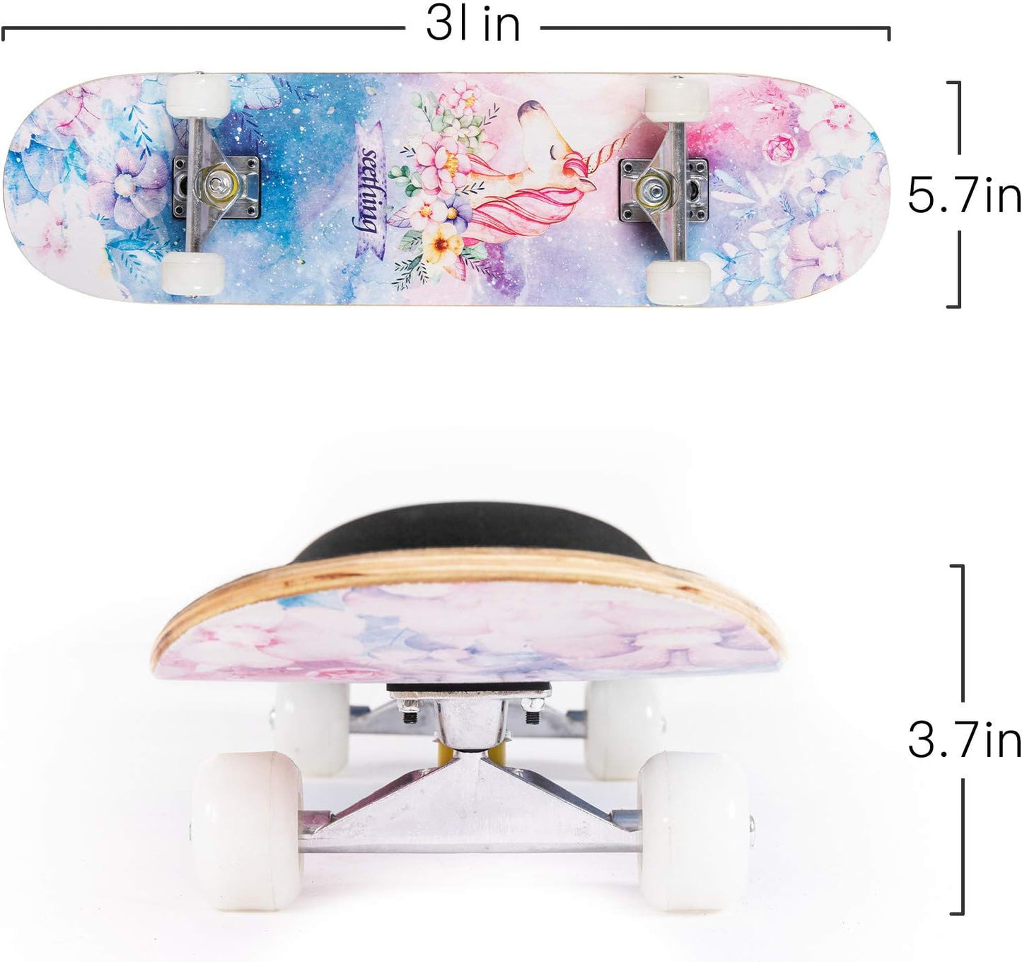 Unicorn group skateboard beginners children's standard skateboard