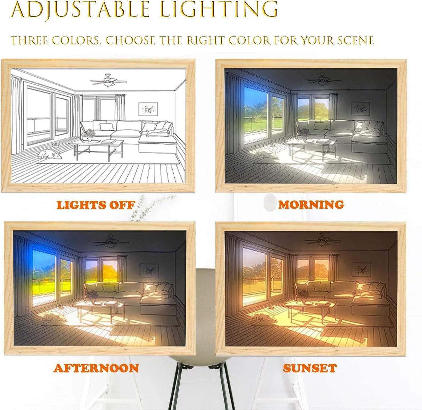 LED Night Light Wall Art Decor