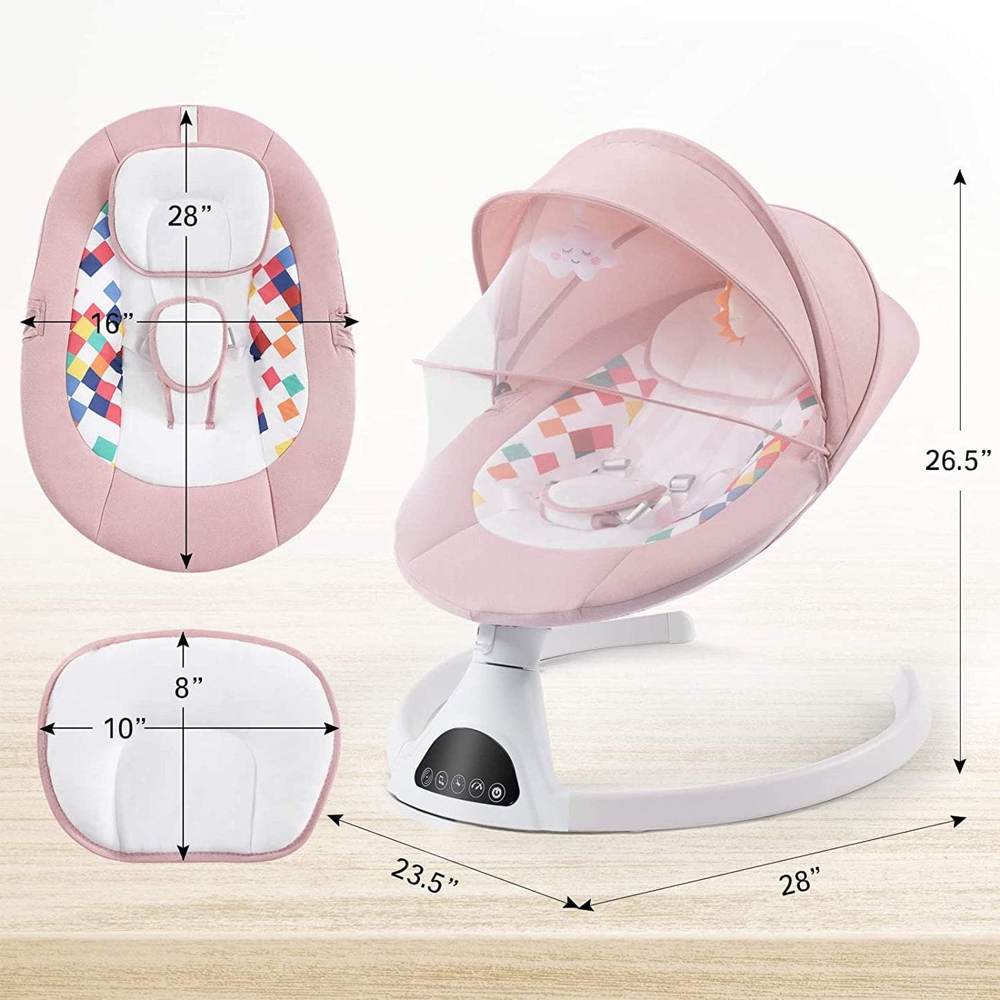 Electric Portable Baby Swing for Newborn