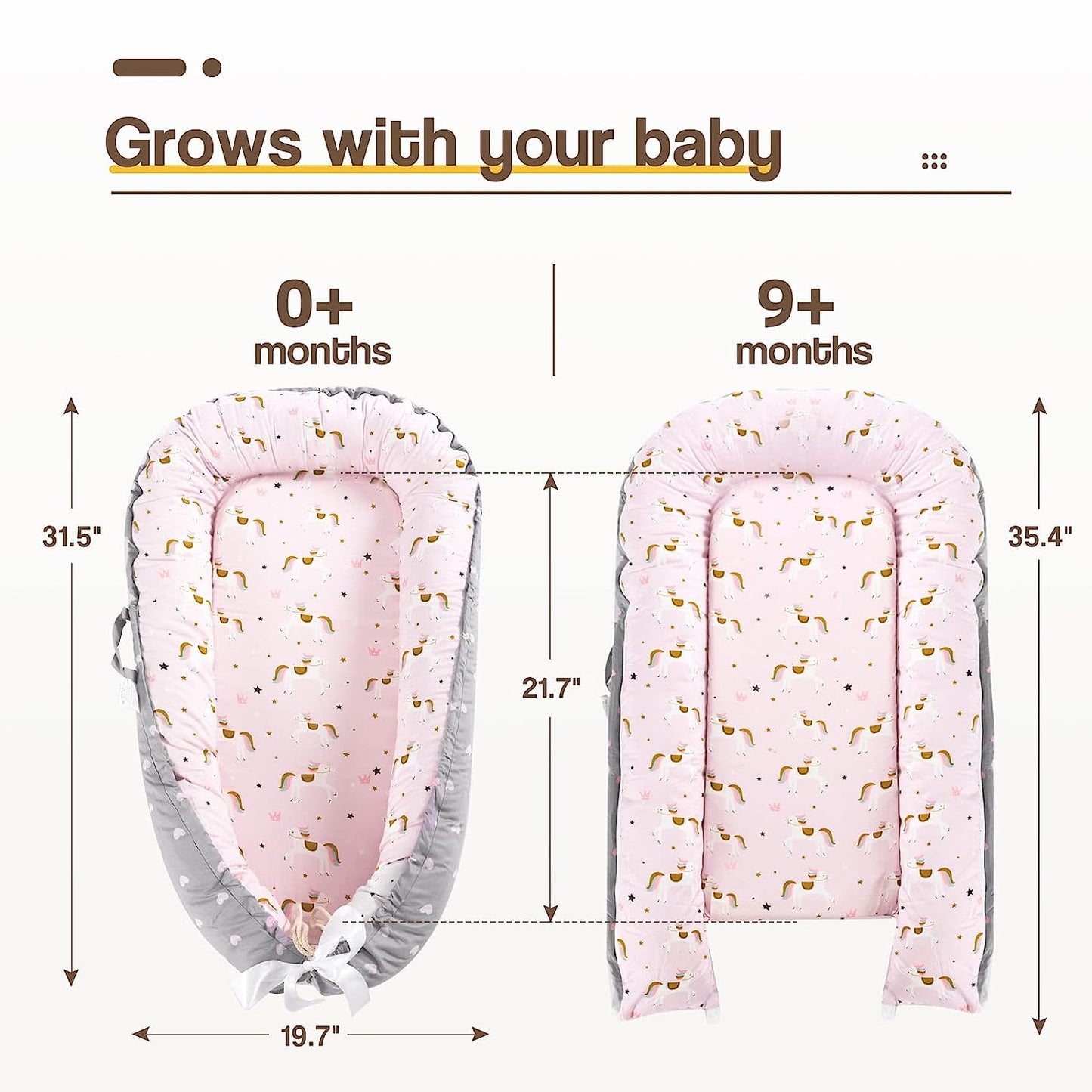 Baby Nest 100% Cotton Horse Print Newborn Breathable Sleep Cover