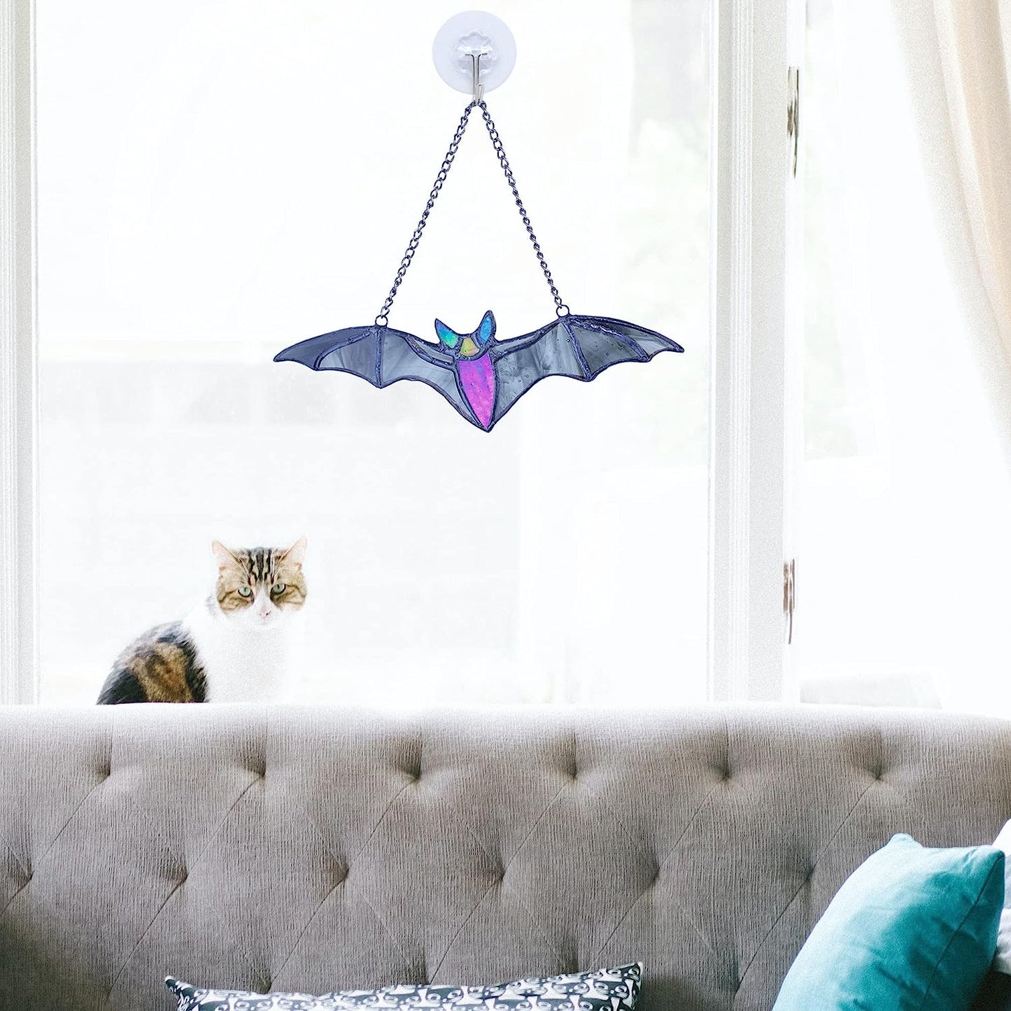 Bat Stained Glass Suncatchers Window Panel