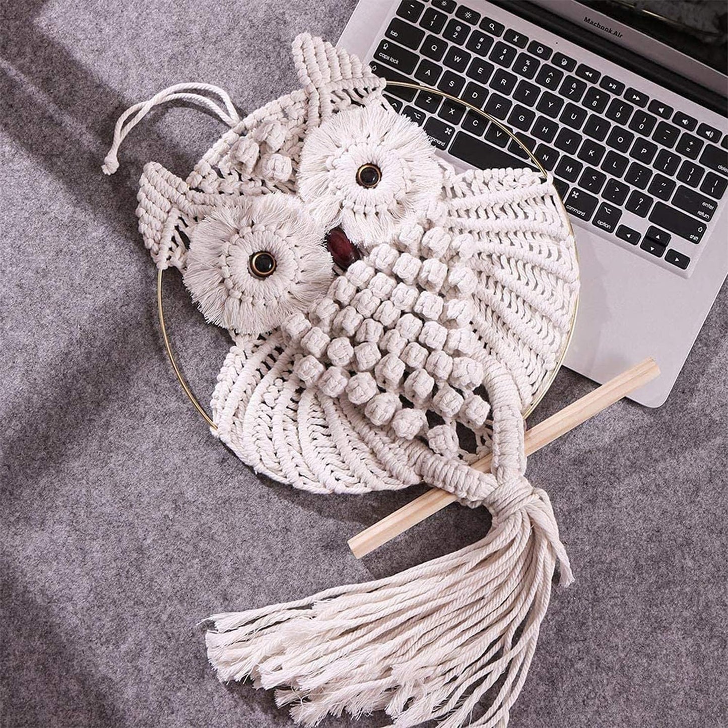 Owl Hand Woven Tapestry
