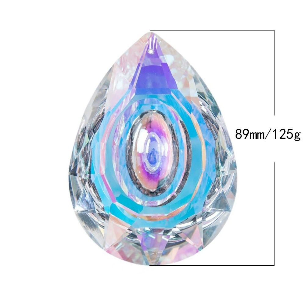 Dangling Dragon Eye Crystal Prism Suncatcher Rainbow Maker Pendant