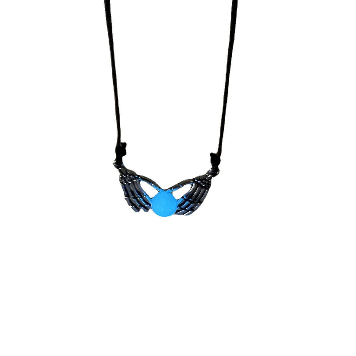 Bixin Skeleton Hand Punk Retro Skull Hand Luminous Bead Necklace