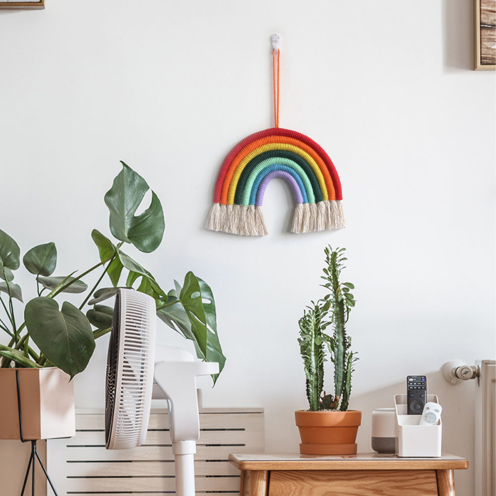 Rainbow Handwoven Tapestry