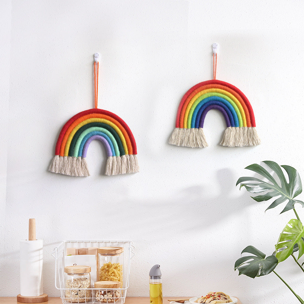 Rainbow Handwoven Tapestry