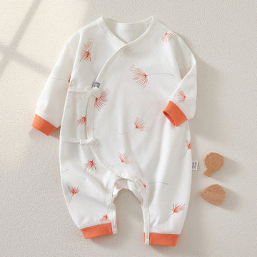 100% Cotton Autumn Newborn Baby Bodysuit -Opposite Red