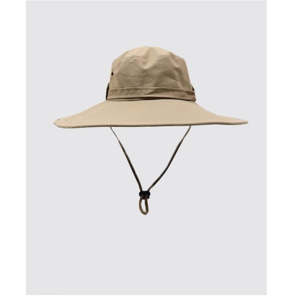 Western Cowboy Drawstring Fisherman's Hat Summer Large Brim Sun Hat