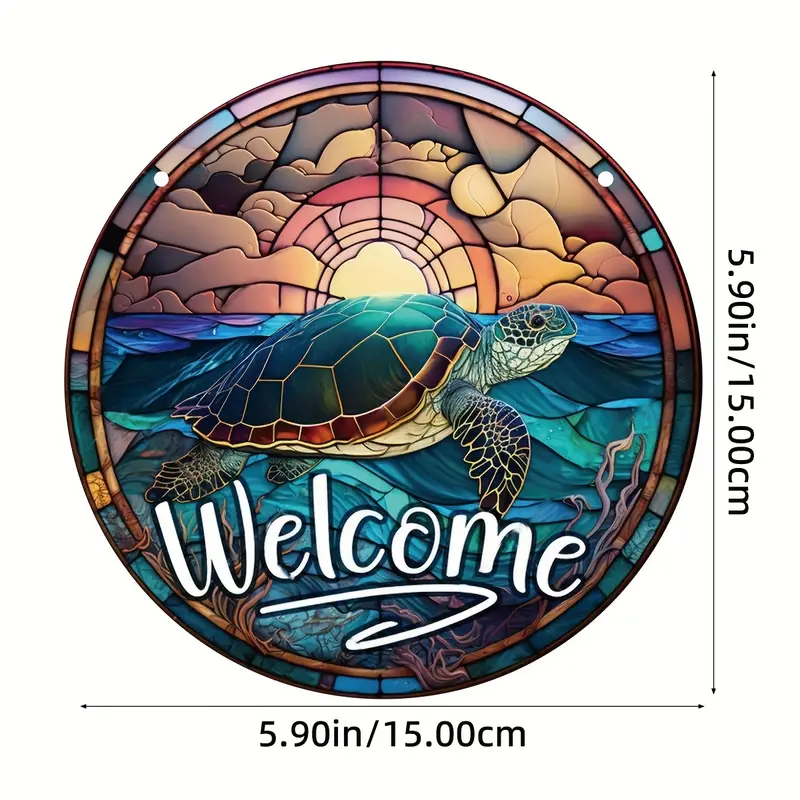 Elegant Sea Turtle Suncatcher