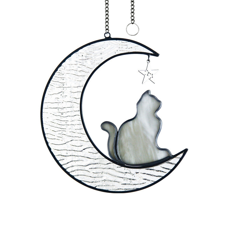 Cat Stained Glass Suncatcher