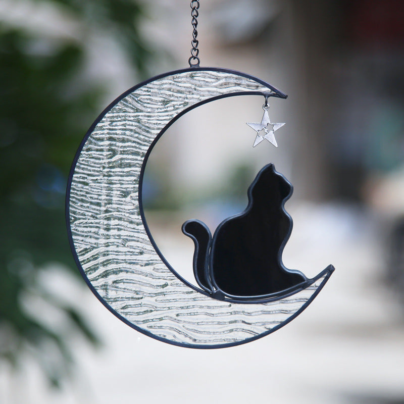 Cat Stained Glass Suncatcher