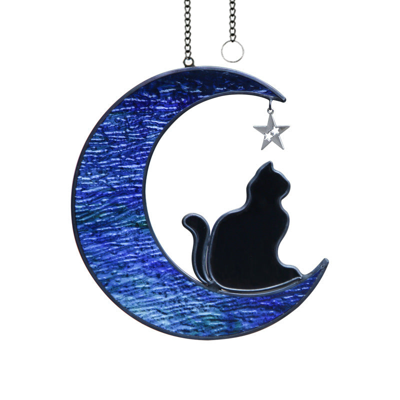 Cat Stained Glass Suncatcher