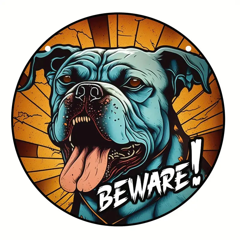 Halloween Vicious Dog Stained Window Hangings