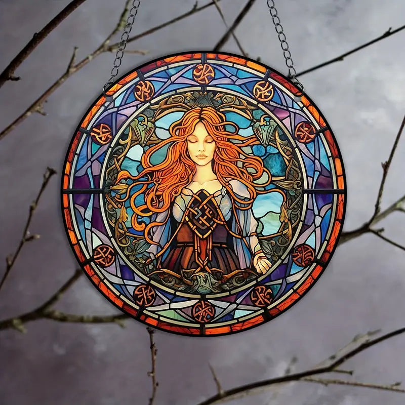 Witch Sun Catcher Wall Art Hanging