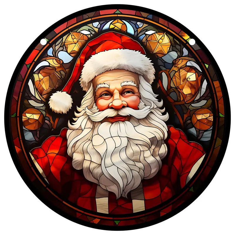 Christmas Suncatcher Xmas Stained Decor For Windows