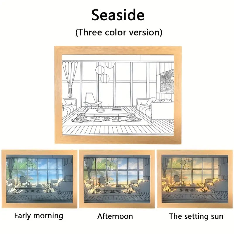 Creative Framed Lighting Painting Decoration