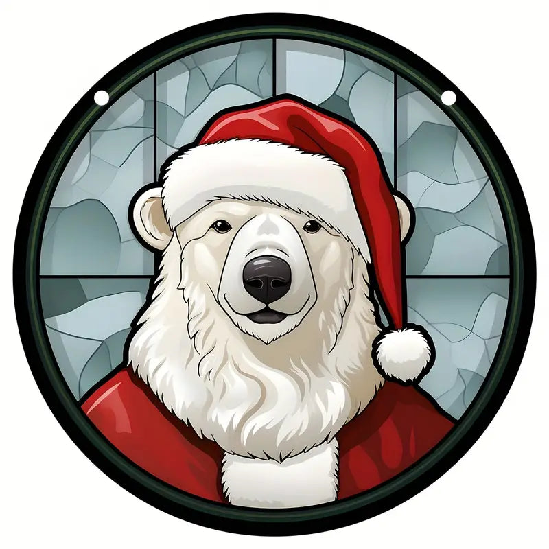 Christmas Suncatcher Xmas Stained Decor For Windows